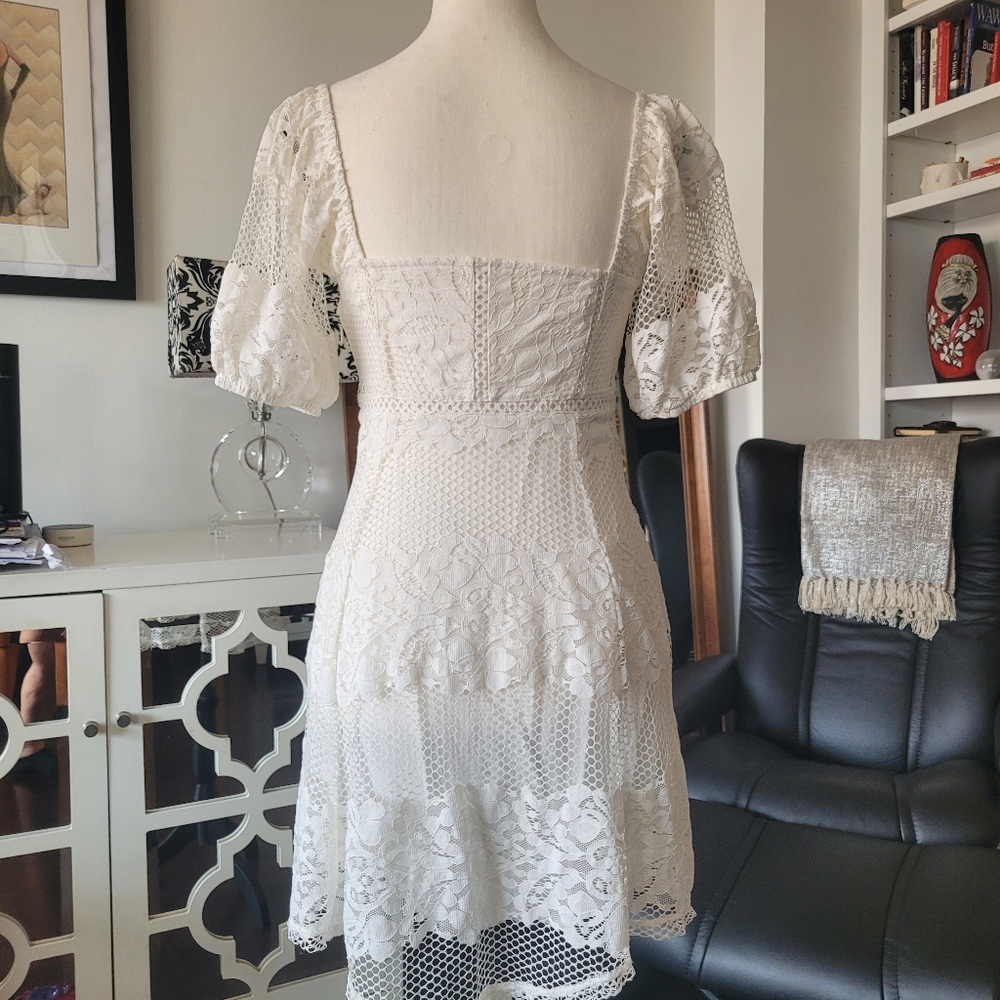 FREE PEOPLE White Babydoll Dress - Picture 6 of 15